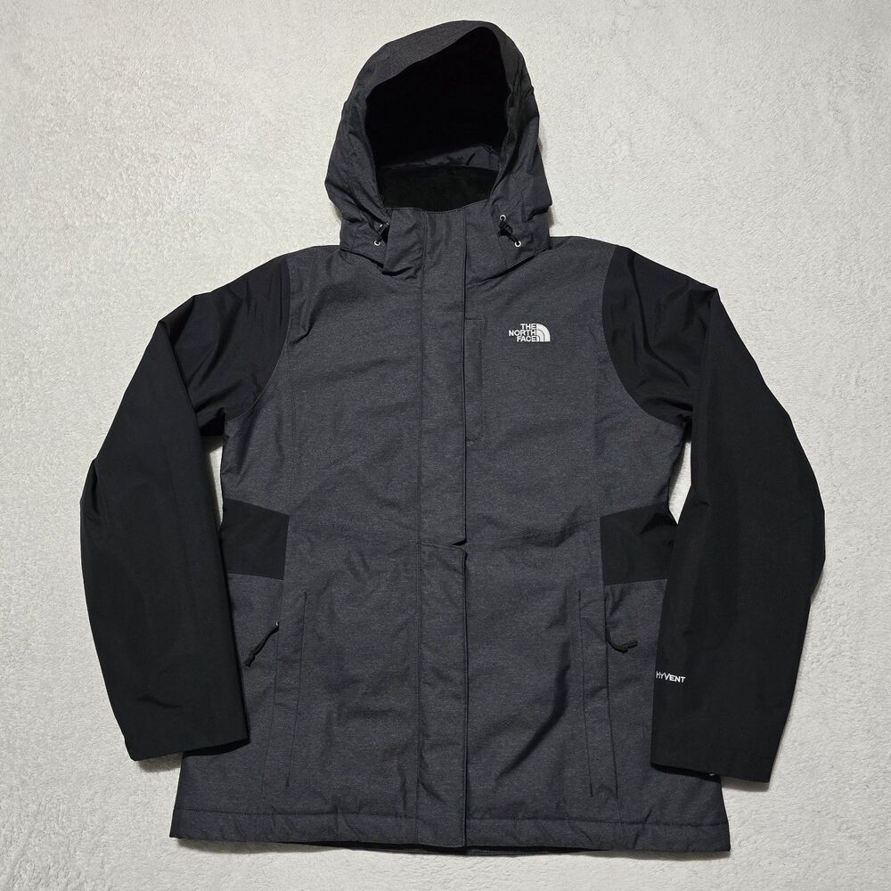 The North Face HyVent Women's Inlux Insulated Jacket Size Large Black / Gray